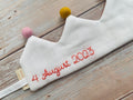 Extra Request for Birthdate, Birthday - Hand Embroidered Birthdate, Birthplace, Cherished Memory, Special Keepsake, Unique Personalized Gift