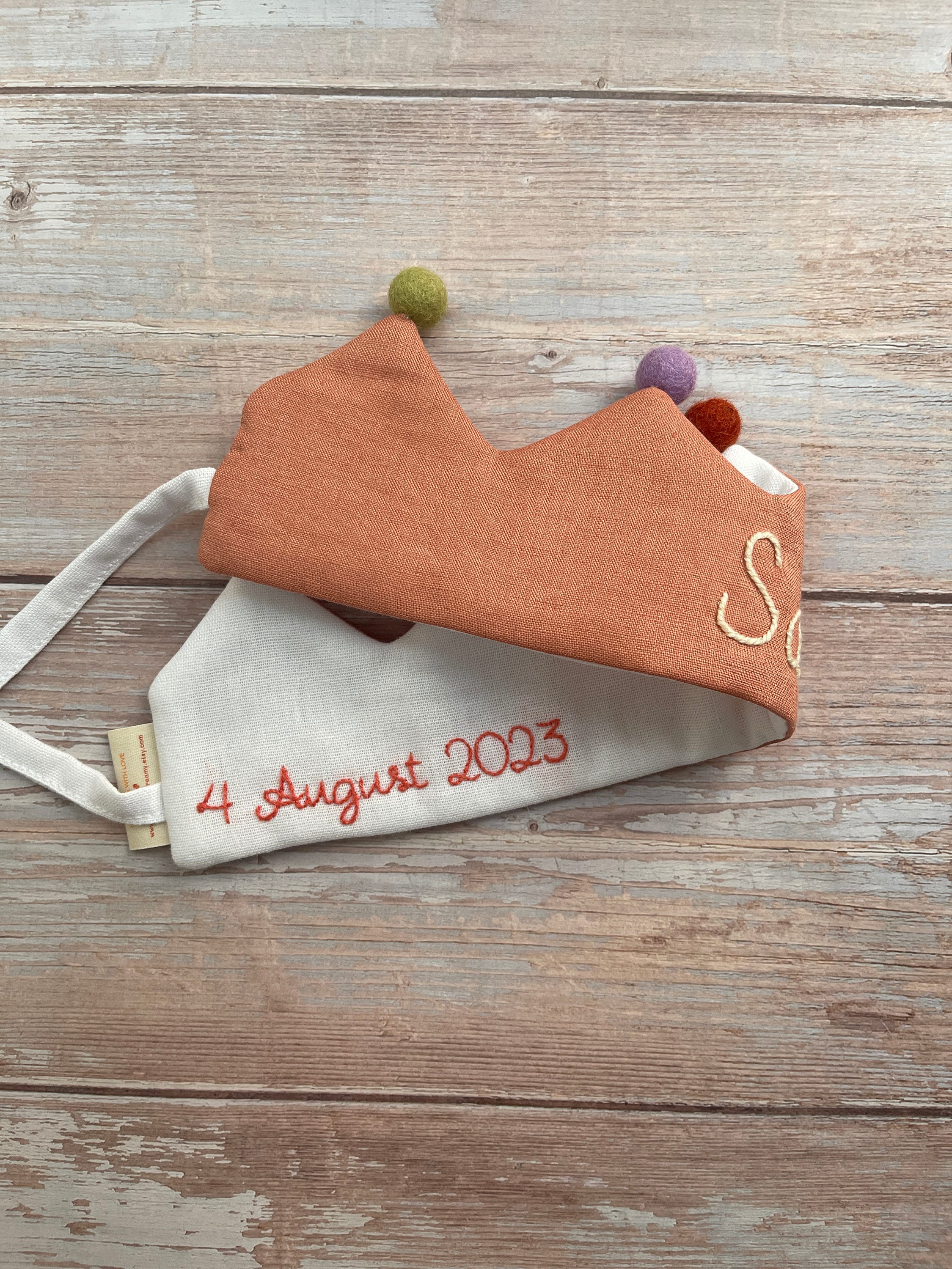 Extra Request for Birthdate, Birthday - Hand Embroidered Birthdate, Birthplace, Cherished Memory, Special Keepsake, Unique Personalized Gift