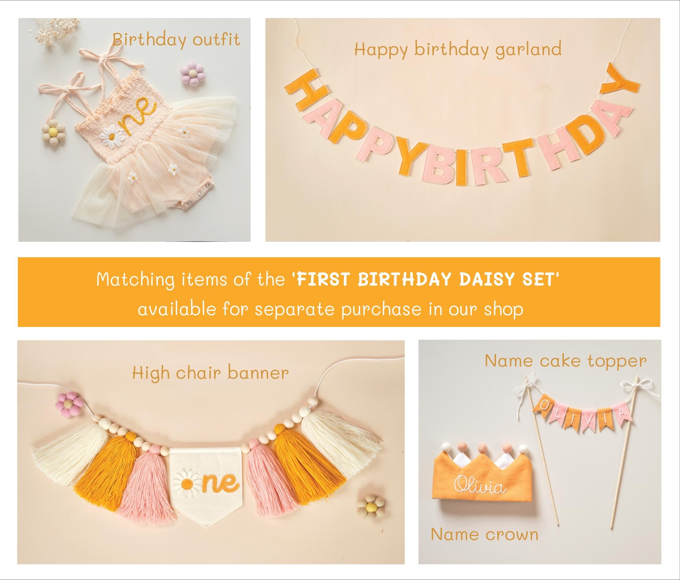 First Birthday Romper, 1st Birthday Outfit, Hand-embroidered One Romper, Personalized Baby Dress, Customized Baby Girl Dress, Gift for B-day