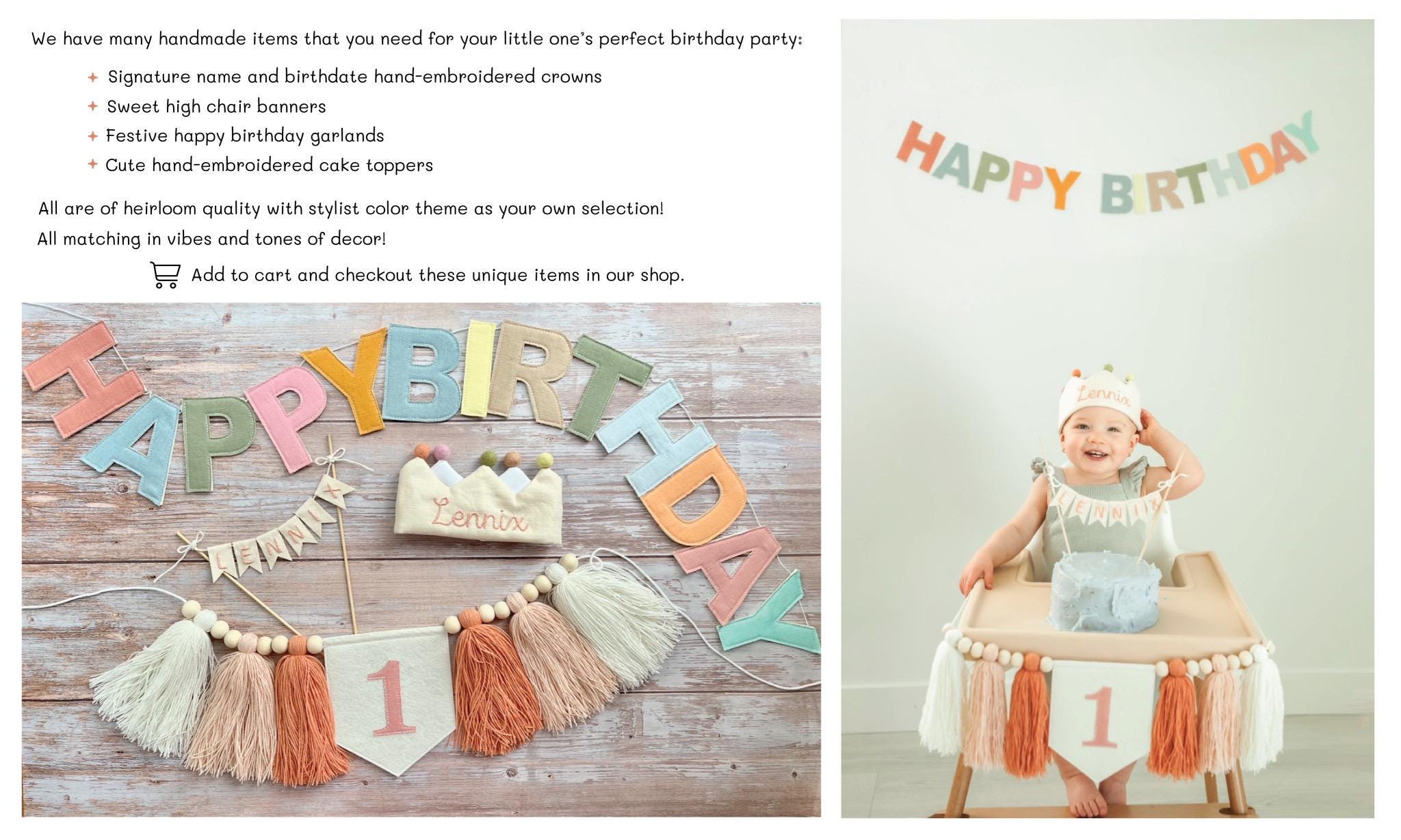 Boy First Birthday Outfit, 1st Birthday Hand Embroidered Linen Romper, Cake Smash Outfit Boy, Personalized Boy Outfit, Custom Boy Romper