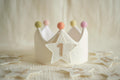 Number and Star Custom Linen Crown for Kids & Children's Birthday, Personalized Gifts, Keepsake for First Birthday Party, Special Occasions
