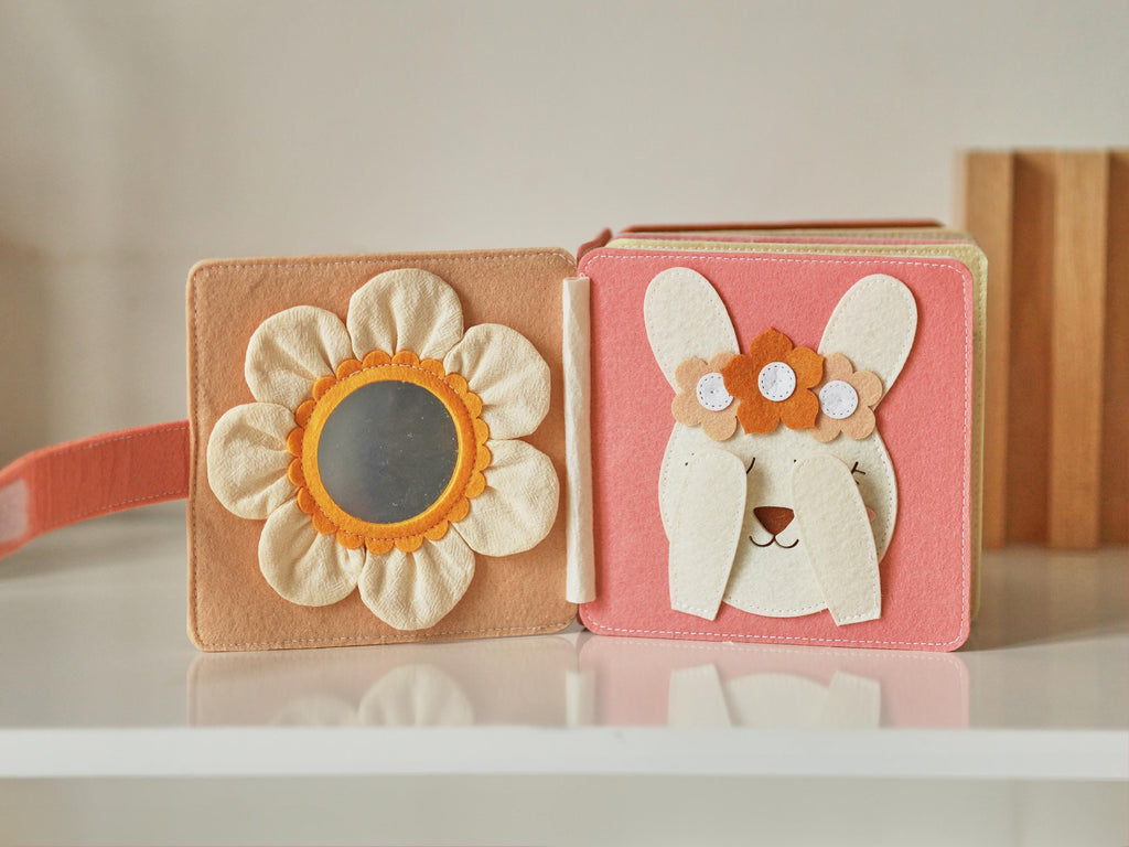 Personalized baby shower girl gifts, Berry Tale busy book, Berry first birthday gift, Strawberry felt book, custom Montessori-inspired toy