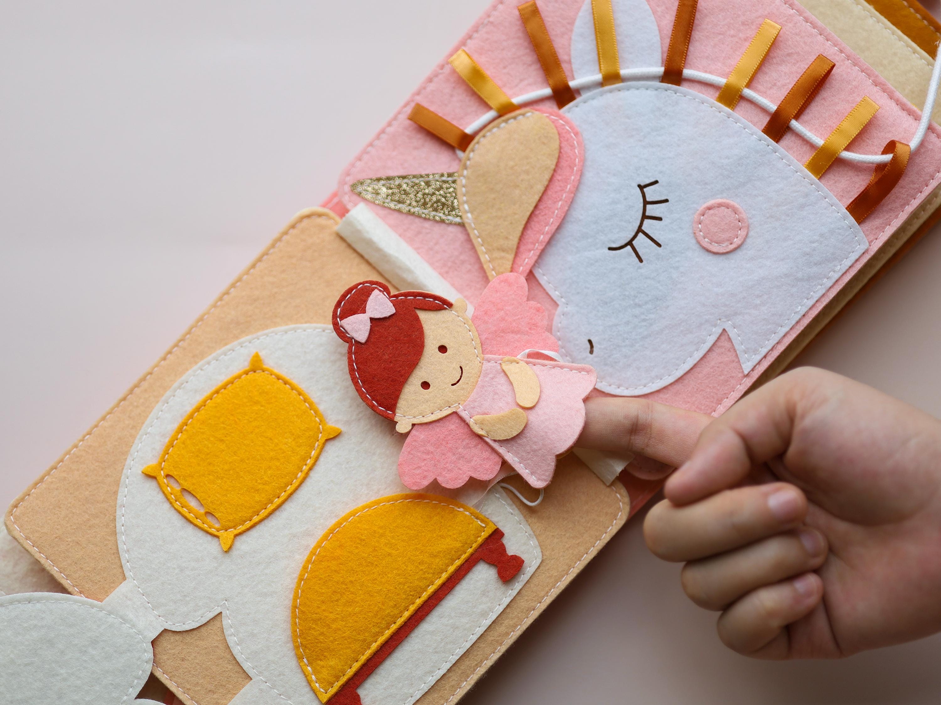 Personalized baby shower girl gifts, Berry Tale busy book, Berry first birthday gift, Strawberry felt book, custom Montessori-inspired toy