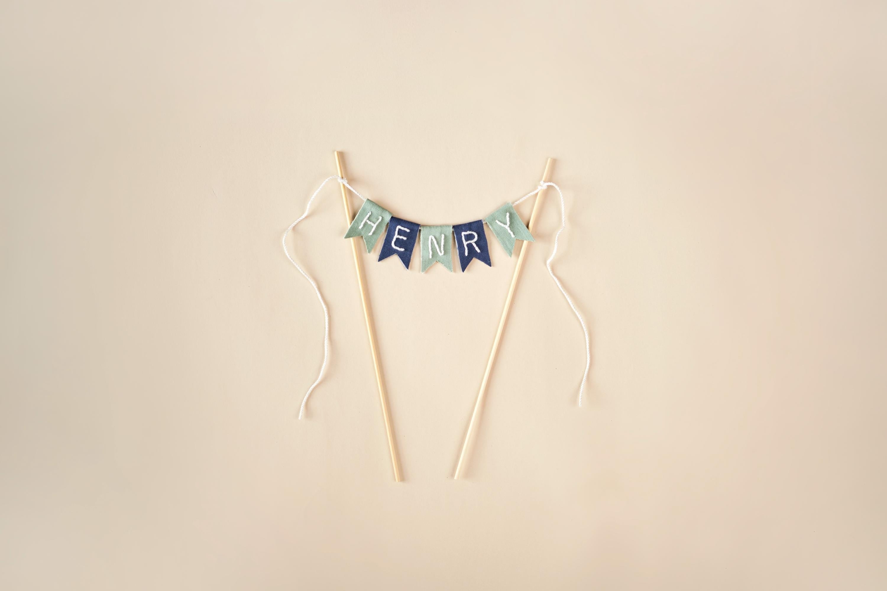 Hole in One 1st Birthday Linen & Felt Garland, Blue Green Happy Birthday Banner, Golf Theme, Boy 1st Birthday Party Decor, Sustainable
