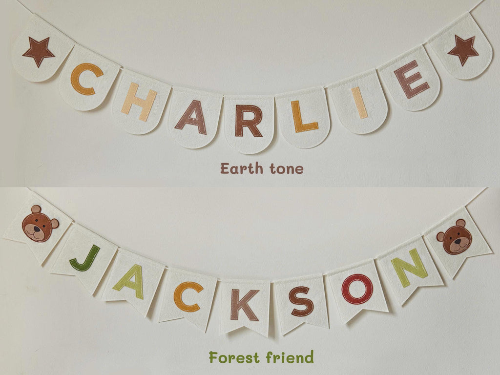 Personalized Name Bunting, Nursery Banner, Felt Name Garland, Nursery Decor, Custom Felt Party Bunting, Pastel Rainbow Name Garland /Banner