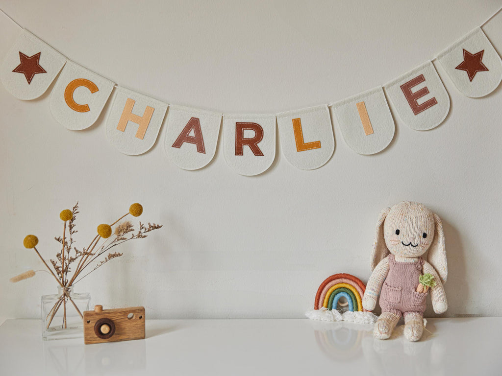 Adds on for the Personalized Name Bunting, Nursery Banner, Felt Name Garland, Nursery Decor, Custom Felt Bunting, Pastel Name Garland Banner