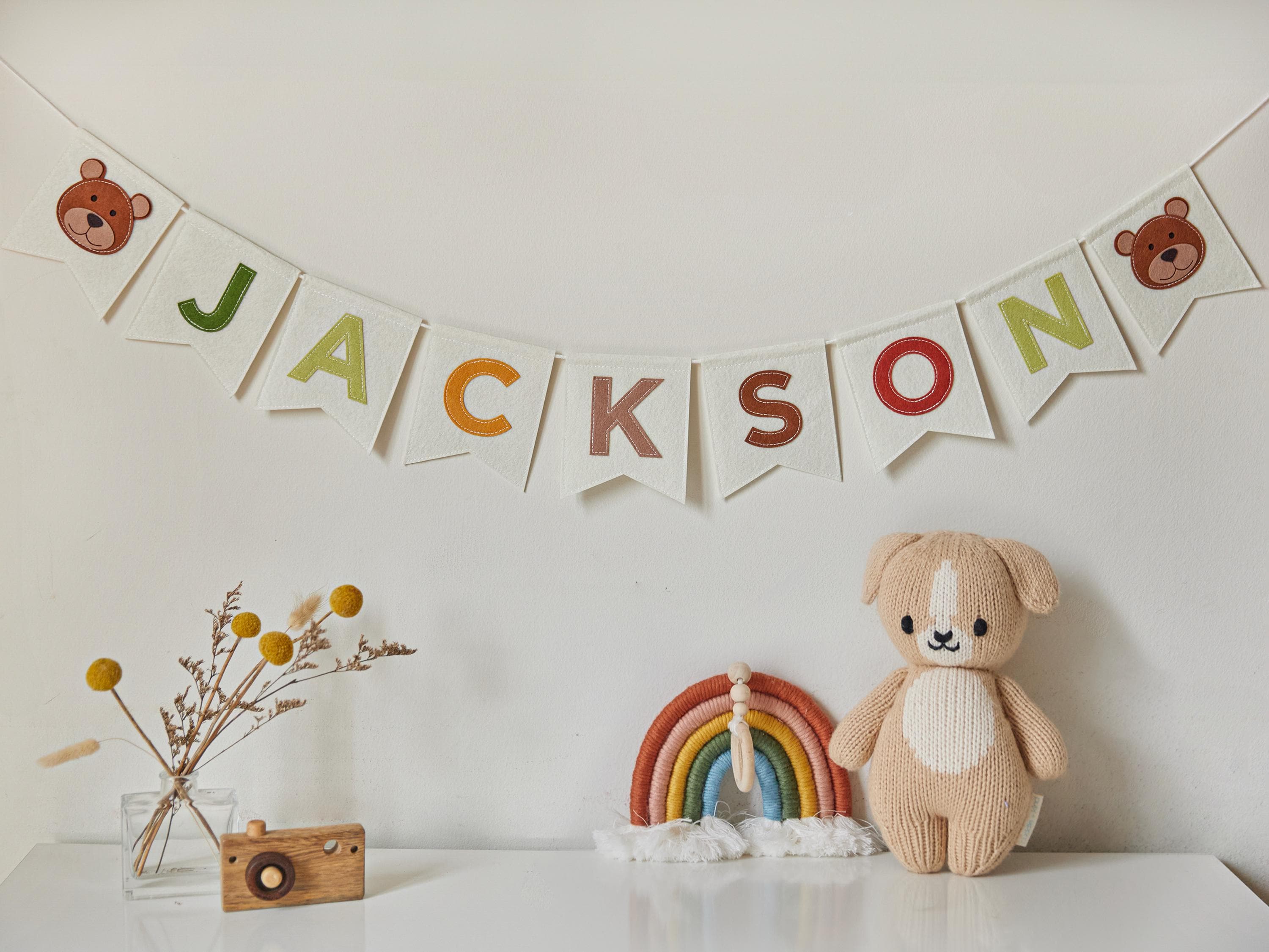 Adds on for the Personalized Name Bunting, Nursery Banner, Felt Name Garland, Nursery Decor, Custom Felt Bunting, Pastel Name Garland Banner